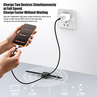 Câble de charge magnétique sans fil USB C vers Type C 2 en 1 de 1,2 m, 100 W, cordon tressé pour iWatch, iPhone 18 et tous les appareils USB-C