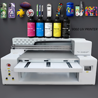 Mesin Printer UV Flatbed Profesional Eizoulyn 6090 9060 Dengan 4 Kepala Cetak 8 Warna Printer Inkjet Mesin Pencetak UV Flatbed