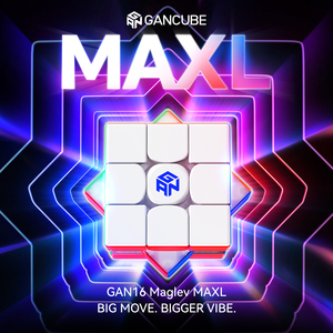 GAN16 <span class=keywords><strong>Maglev</strong></span> MaxL UV Magnetic 3X3X3 Cube Jouets de puzzle légèrement plus grands de 57 mm pour enfants - Product Image 1