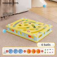 Jouet interactif pour chat : labyrinthe de pêche aux balles avec baguette suspendue et distributeur de friandises pour chats d'intérieur, pour le divertissement et le soulagement du stress