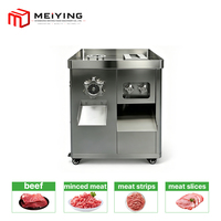 Nouvelle machine 2-en-1 MJQ-3 pour restaurant et boucherie, double moteur, 220V, lame en acier inoxydable, automatique, amovible, grande capacité, garantie 1 an