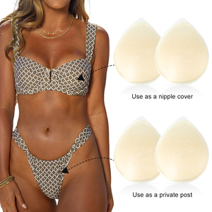 4 זוג נשים camelt caselt נראה חלקה חלקה דבק סיליקון שמיש חוזר סיליקון דבק סיליקון חדש מפחיד אביזרים עבור בגד ים - Product Image 1