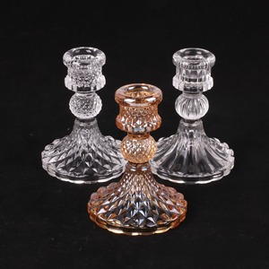 European <strong>Vintage</strong> Relief Pole <strong>Candle</strong> <strong>Holder</strong> Home Pole Wax Base Romantic Table Glass <strong>Candle</strong> <strong>Holder</strong> - Product Image 4