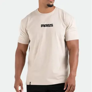 BSCI Custom Logo Tshirt Cotton Tee Fitness T-shirt Workout Gym Clothing Muscle Fit Sports T Shirt For Men