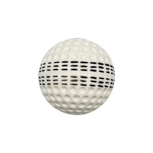 Palla da cricket in schiuma PU al miglior prezzo, colore bianco con cuciture nere per allenamento e pratica. - Product Image 2