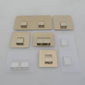 Crochets muraux créatifs en acier inoxydable, boucle autocollante nordique, pour le bricolage, boucle en fer, crochets muraux en métal - Product Image 4