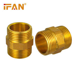 Ifan fabricant plomberie laiton Famale filetage mamelon Mamelon raccords de tuyauterie en laiton - Product Image 3