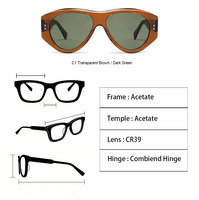 Sunlook OEM&ODM Lunettes de soleil classiques vintage de luxe, mode unisexe, design personnalisé, tendance