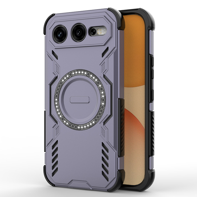For Honor 600 Pro/600 Heat Dissipation Airbag Magnetic Wireless Charge Lens Protection Anti-Slip Shockproof Armor Mobile Cover