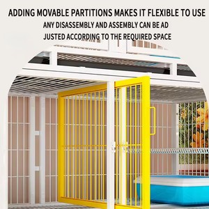 Üreme kafesi kedi kafesi kapalı üreme kafesi Pet Shop Cattery Foster kafes bölüm küçük köpek ile çok katmanlı - Product Image 4