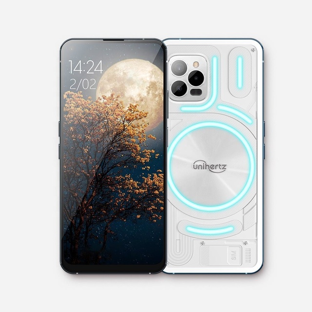 Unihertz Luna 8GB + 256GB Transparent LED Light Back Design 6.8" 108MP Camera Octa Core LTE FHD LCD Display 120Hz 5000mAh