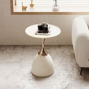 <span class=keywords><strong>Mesa</strong></span> de centro para sala de estar de estilo europeo, muebles, <span class=keywords><strong>mesa</strong></span> auxiliar de madera <span class=keywords><strong>redonda</strong></span> <span class=keywords><strong>blanca</strong></span> con <span class=keywords><strong>una</strong></span> <span class=keywords><strong>pata</strong></span> - Product Image 1