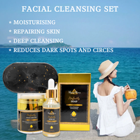 Meilleures Ventes : Produits de Soin pour la Peau Éliminant les Taches Brunes, Savon Noir Africain, Crème Éclaircissante au Curcuma – Coffret Complet de Soin pour la Peau