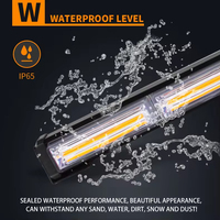 Nueva Barra de Luces LED COB de 12V, Luz Intermitente de Emergencia para Auto, Roja/Azul, IP65 Impermeable, Aleación de Aluminio, Luz Antiniebla de Advertencia