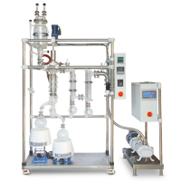 Kit d'évaporation d'huile essentielle avec 5L de processus de film essuyé noyau de roulement à engrenages moteur de pompe électrique de Distillation moléculaire à court trajet
