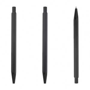 Stylo en laiton fin, stylo à bille en métal pour hôtel, haute qualité, logo personnalisé, impression noire, stylo promotionnel sportif - Product Image 2