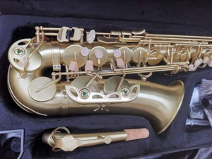 Sassofono Contralto in Mi Bemolle di Alta Qualità con Superficie Laccata Oro Spazzolato e Tasto <span class=keywords><strong>Alto</strong></span> F (JAS-102) - Product Image 4