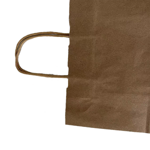 Bolsa de papel plano de <span class=keywords><strong>palomitas</strong></span> de maíz de caramelo Blanco marrón a prueba de grasa personalizada bolsa de papel Kraft biodegradable impermeable - Product Image 3