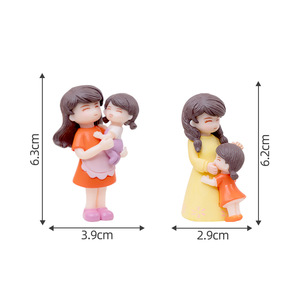 Chenjun phong cảnh ngày của mẹ mẹ-con gái hình tượng tự làm bánh nướng phụ kiện trang trí máy tính để bàn SMA - Product Image 6