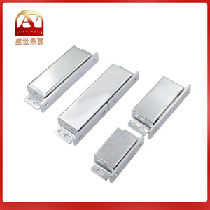 Loquet magnétique en acier inoxydable nickelé poli pour porte de placard, connecteur de porte d'armoire, clip magnétique puissant - Product Image 5