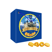 Biscuits au beurre danois en boîte bleue et en boîtes métalliques, emballage cadeau, vente en gros de biscuits et de biscuits au beurre