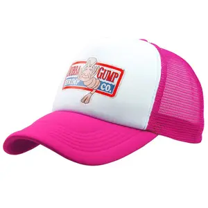 定制防护男女通用户外广告夏季帽子网眼运动帽成人透气印花标志泡沫卡车司机帽