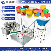 Machine d'emballage HFFS à alimentation automatique pour le moulage, la découpe, le remplissage et l'emballage de gobelets, machine d'extrusion et de remplissage de pâte à modeler avec lescuillage