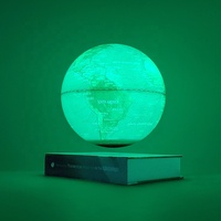 Regalo de Moda Globo Terráqueo Levitante de 8 Pulgadas 20 cm, Mapa del Mundo Geográfico Interactivo y Educativo con Iluminación LED