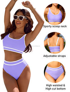 Maillots de bain une pièce Tummy Control pour femmes, maillots de bain froncés sur le devant torsadé, maillots de bain Bikinis - Product Image 5