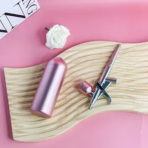 Berber tırnak sanat kek dekor makyaj modeli boyama Airbrush seti taşınabilir kablosuz hava fırça