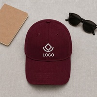 Casquette de baseball à 6 panneaux en tissu polyester/coton, design unisexe réglable, détail brodé à la main, style sportif décontracté
