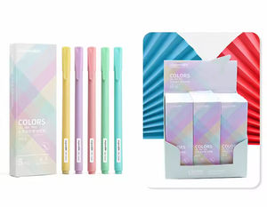 Bview艺术5PCS 0.5毫米细点中性笔学生办公室家庭写作快干墨水笔 - Product Image 1