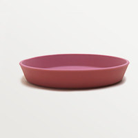 Assiette en silicone de style nordique pour enfants, plateau anti-éclats, résistant aux taches et aux rayures, vaisselle en silicone pour les tout-petits