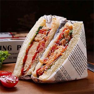 Papier d'emballage alimentaire écologique, biodégradable, enduit de cire, résistant à la graisse, pour sandwichs, plats à emporter, pain et sushis - Product Image 6