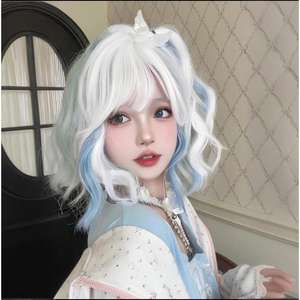 วิกผมสั้นหยิกสไตล์บ๊อบ ใยสังเคราะห์คาเนคาลอน ปิดคลุมทั้งศีรษะ แนวผมธรรมชาติ แฟชั่นโลลิต้า วิกผมผู้หญิง - Product Image 3