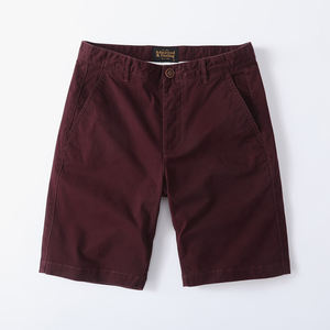 Мужские повседневные однотонные Пятиточечные бриджи, красные свободные прямые шорты до колен, на молнии, летние тканые - Product Image 6