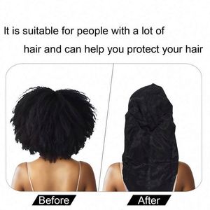 Bonnet en satin élégant pour femmes - Bonnet de nuit pour cheveux longs avec lien ajustable, utilisation quotidienne en extérieur, livraison rapide, vente en gros, toutes saisons - Product Image 2