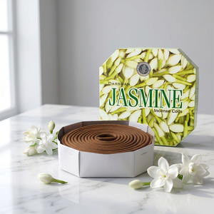 Bobines d'encens au jasmin 100% naturelles, aromathérapie parfumée pour la prière et la fragrance d'ambiance, utilisation toute saison, 24 heures - Product Image 2