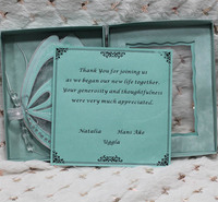 Conceptions de cartes de mariage faites à la main et cartes d'invitation papillon 3D bleu ciel