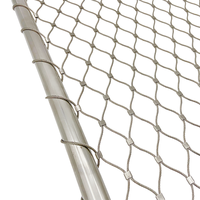 Maßgefertigtes SS 304 316 316L Edelstahl-Drahtseilnetz Flexibles Kabelnetz Anti-Fall-Sicherheitsnetz Hochfest
