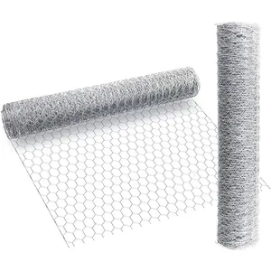 Cerca de arame galvanizada para frango calibre 20/red Hexagonal para aves artesanato