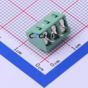JL124D-38103G01 <b>Screw</b> Terminal <b>Block</b> Through hole Component (THT),P=3.81mm Connector 1x3P 3.81mm Green Through Hole - Product Image 2