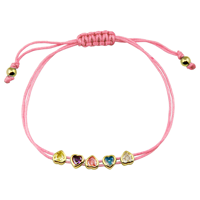 Bijoux fins perles coeur breloques zircone cubique CZ diamant argent sterling s925 tissage personnalisé tressé corde bracelet femmes