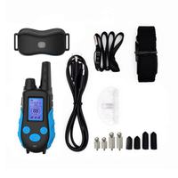 Collier de dressage électrique rechargeable pour chien, télécommande vibrante, contrôle par choc, portée 1000 mètres, plastique, étanche IP67, autonomie 6 mois