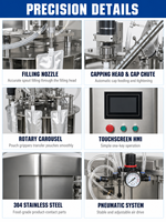 Machine d'emballage Doypack pour sachets à bec verseur, pour produits visqueux, savon, liquide de lavage, détergent