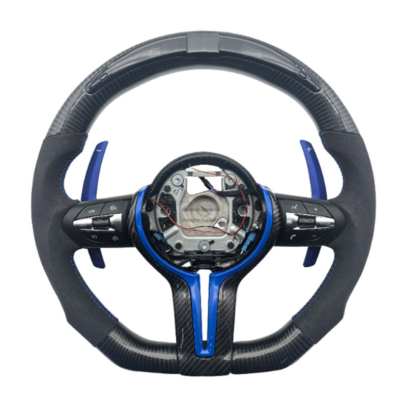 Carbon+Alcantara+LED+blueStitch+Button+Paddle