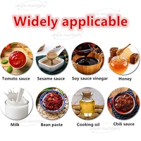 Ligne de machines automatiques de remplissage et de bouchage de bouteilles rondes, de pots, de chocolat, de ketchup, de sauce chili, de confiture, de pâte liquide et d'étiquetage