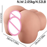 Amazon Appareil de masturbation masculin électrique étanche, avec moule inversé de fesses féminines à double canal, de grande taille (2,05 kg), modèle Hip 2.05kg, très vendu
