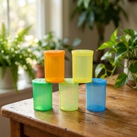 Botol Pop Top Berkualitas Tinggi 13DR 30DR 60DR, Tabung Penyimpanan Plastik Tahan Anak untuk Bunga Kering