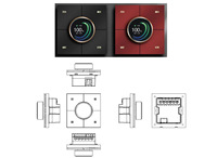 Nouveau design 2026 X3 Zigbee Tuya Interrupteur intelligent multifonctionnel à intensité variable 2 gangs avec bouton rotatif